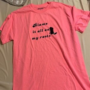 Blame it all on my roots shirt medium